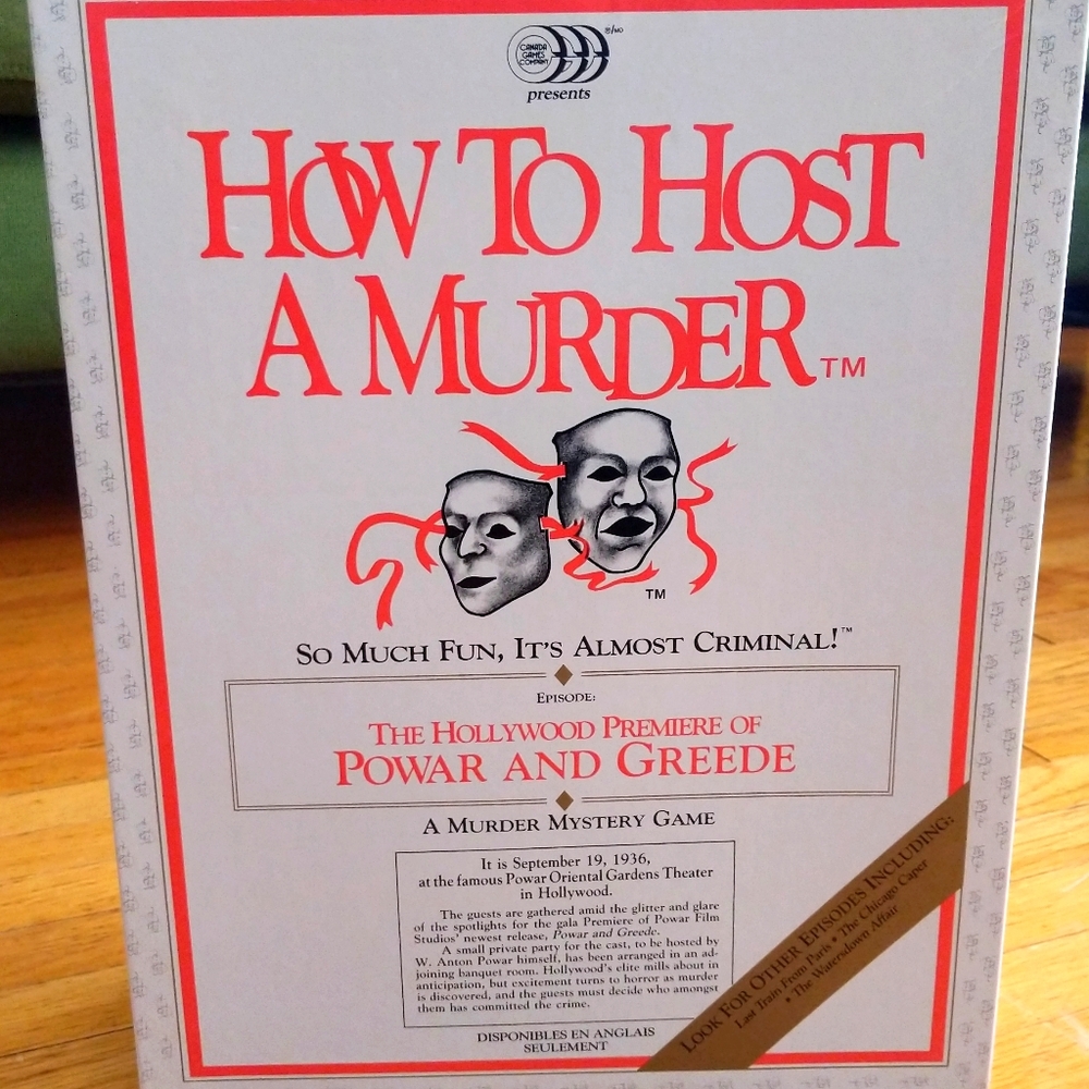 Murder Mystery Dinner Party Set